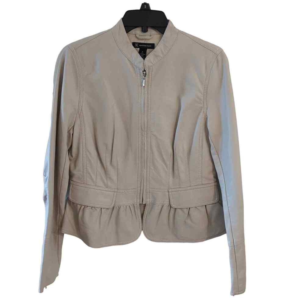 INC Faux Leather Jacket, M, EUC